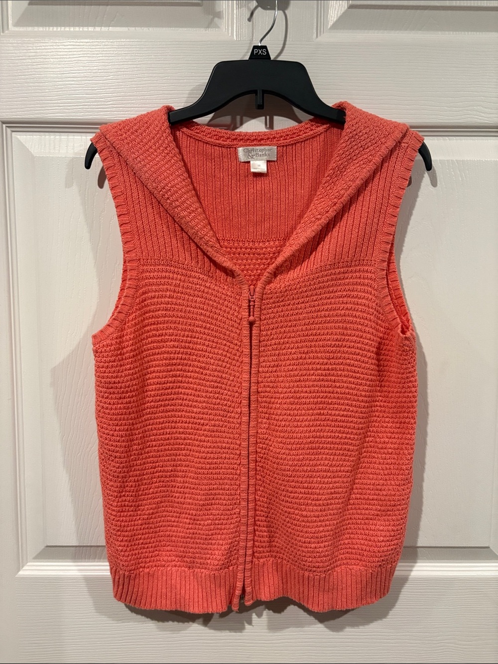 Christopher & Banks Coral Knit Sleeveless Top